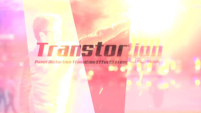 Final Cut Pro X 插件 Transtortion 创意失真扭曲面板闪烁转场