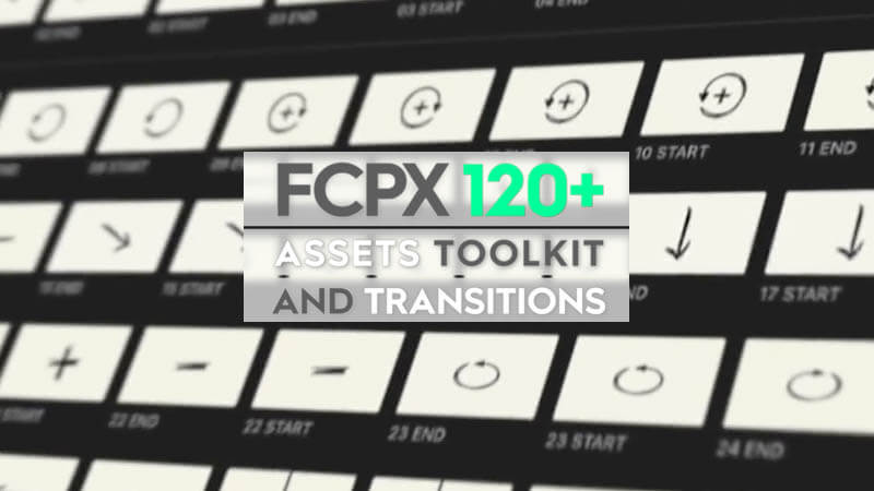 FCPX插件：100个转场预设+24个实用效果（锐化/画中画/移轴/宽屏/抽帧/调色/调整层等）支持Final Cut Pro X 10.3以上版本