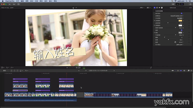 FCPX插件Freeze Frame V1视频画面静帧相框风格定格冻结效果动画预设使用教程
