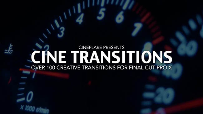 FCPX 插件 CineTransitions 实用多效果转场112个