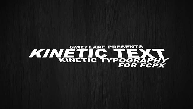 FCPX 插件 KineticText 创意动感标题字幕50组