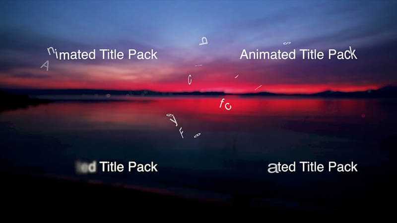 FCPX插件Animated Title Pack文字动态效果27种for Final Cut Pro X