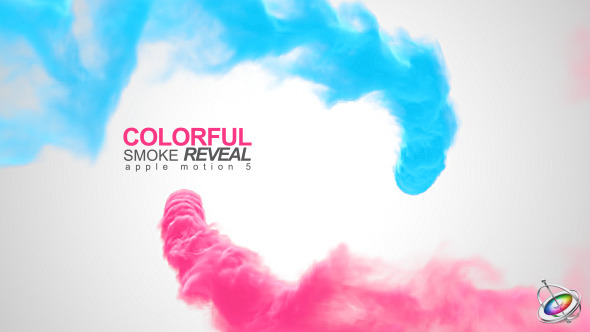 【免费下载】Motion5模板Colorful Smoke Reveal多彩烟雾标志片头演绎动画