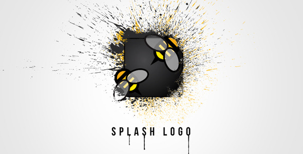 【免费下载】Motion 5模版Splash Logo飞溅水墨LOGO片头动画