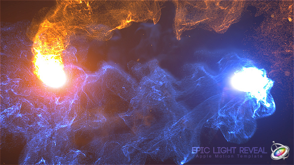 【免费下载】Motion5模板Epic Light震撼史诗流体粒子碰撞效果LOGO标志文字展示