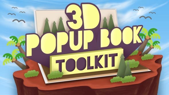 【免费下载】FCPX插件：卡通翻书翻页动画预设模板 3D Popup Book + 使用教程