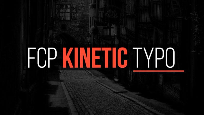 【免费下载】FCPX插件Kinetic Typo活力动感字幕标题动画预设36个
