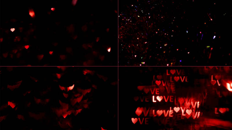 AE/PR/FCPX视频素材：唯美浪漫爱恋光斑叠加高清素材40个