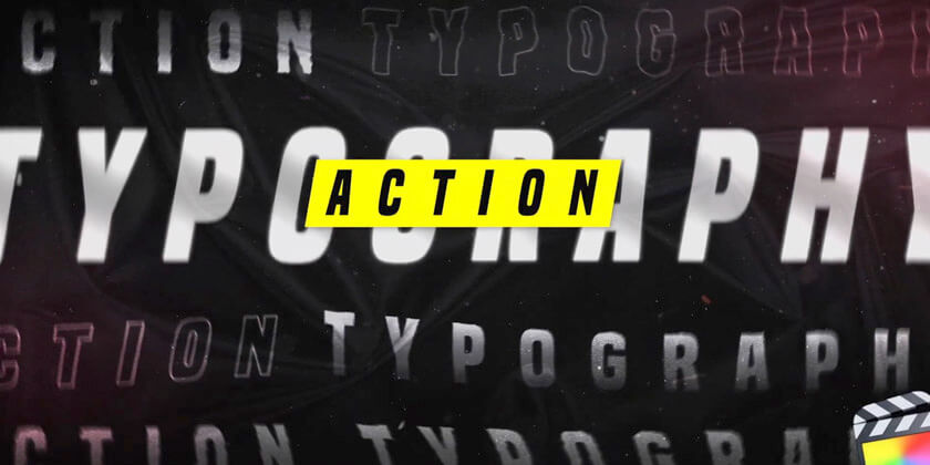 FCPX插件Action Typography动感风格字幕标题排版动画预设30个