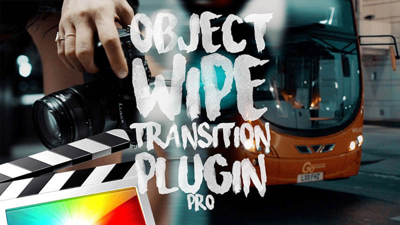 FCPX插件Object Wipe Transition物体遮挡平移擦除无缝过渡转场