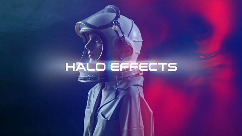 FCPX插件Halo Effects棱镜光环光晕叠加效果预设