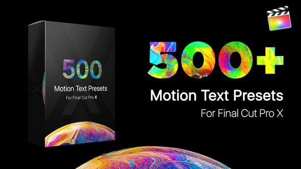 FCPX插件Motion Text Presets文字动画字幕标题预设