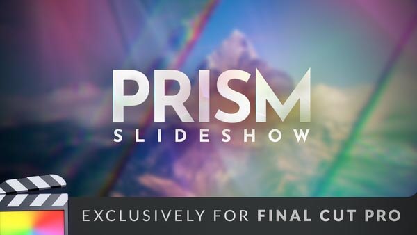 FCPX插件Prism Slideshow棱镜折射图文展示介绍动画效果