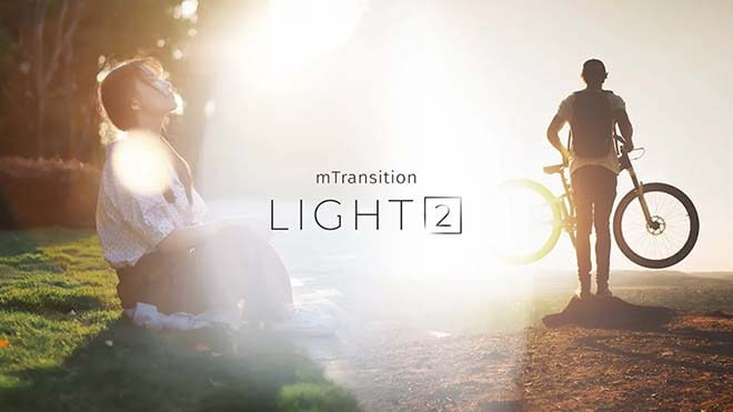FCPX插件-50个唯美漂亮镜头漏光炫光过渡转场预设mTransition Light 2