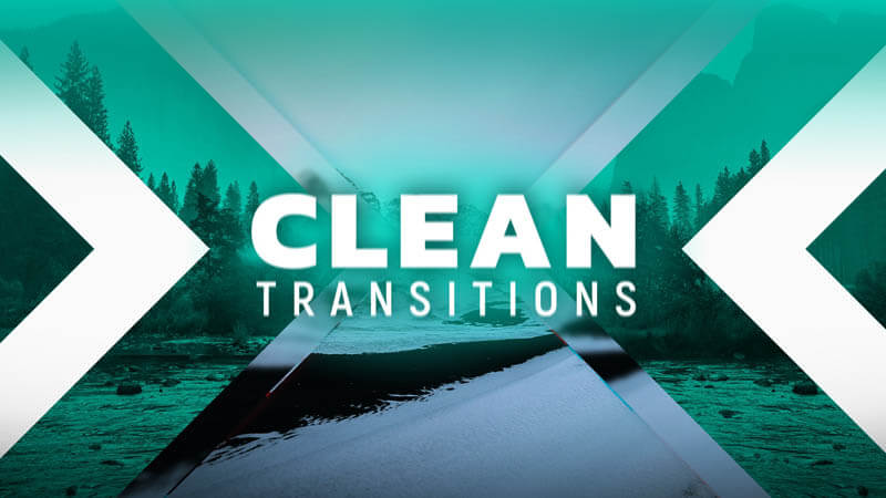 FCPX插件Clean Transitions简洁图形优雅滑动转场预设50个
