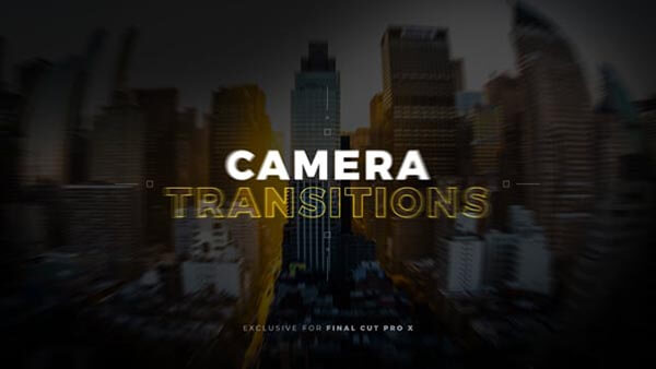 FCPX插件Camera Transitions摄像机变焦缩放平移滚动抖动无缝转场预设30个