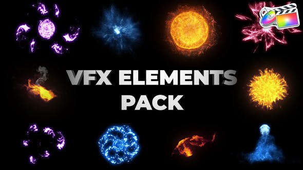 FCPX插件VFX Energy Elements能量特效元素动画预设31个