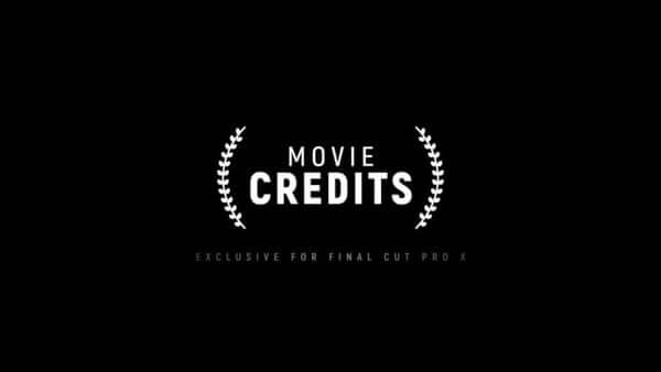 FCPX插件Movie Credits片尾演职员介绍字幕标题动画预设22个