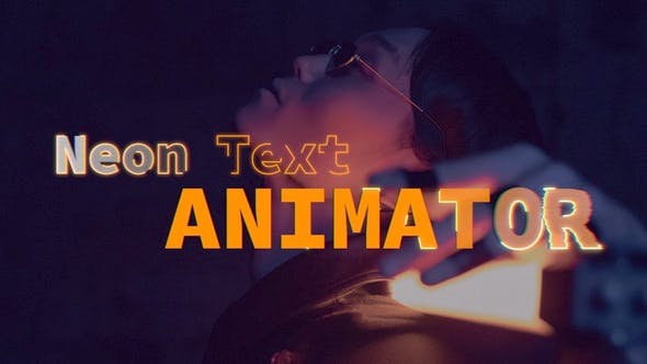 FCPX插件Neon Hand Draw Text Animator霓虹灯绘制动画效果字母数字符号预设