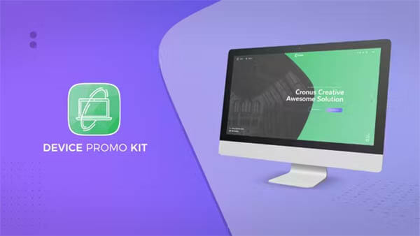 FCPX插件Device Promo Kit笔记本平板电脑设备界面应用展示动画预设100个