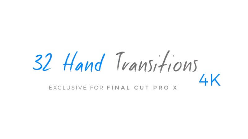 FCPX插件Hand Transitions擦除平移拉缩放滚动手势动画转场预设33个