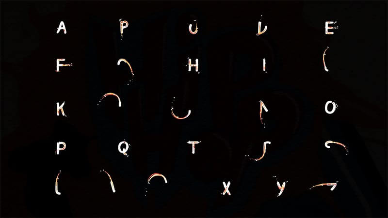 FCPX插件Liquid Alphabet字母数字流体效果动画预设