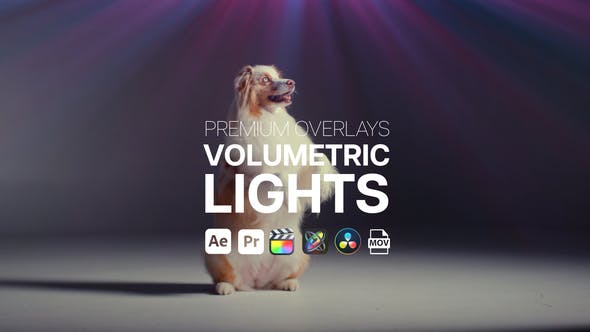 AE/PR/FCPX视频素材Volumentric Lights丁达尔体积光效叠加素材