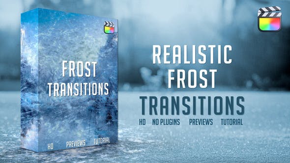 FCPX插件Frost Transitions霜冻转场过渡预设11个