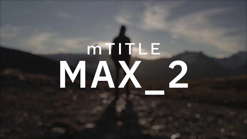 FCPX插件mTitle MAX 2现代创意设计大标题字幕动画预设30个