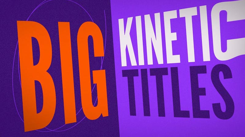 FCPX插件Big Kinetic Titles现代时尚活力动态满屏大标题文字排版动画预设30个