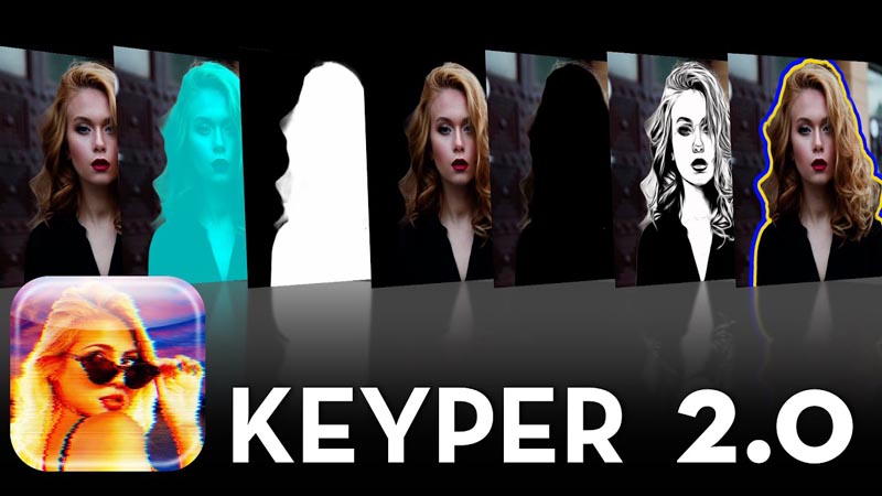 FCPX插件Keyper一键快速抠像工具主体与背景分离抠图效果