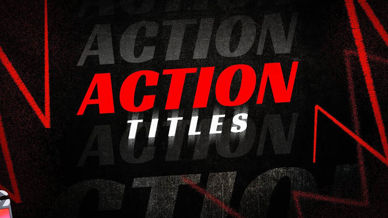 FCPX插件Action Titles现代动感全屏字幕大标题排版动画预设30个
