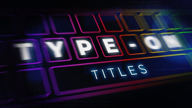FCPX插件Type-On Titles现代经典打字机效果文字标题输入动画预设30种