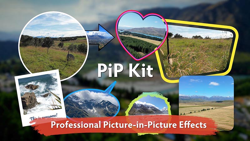 FCPX插件PiP Kit专业画中画小窗口效果动画预设37个