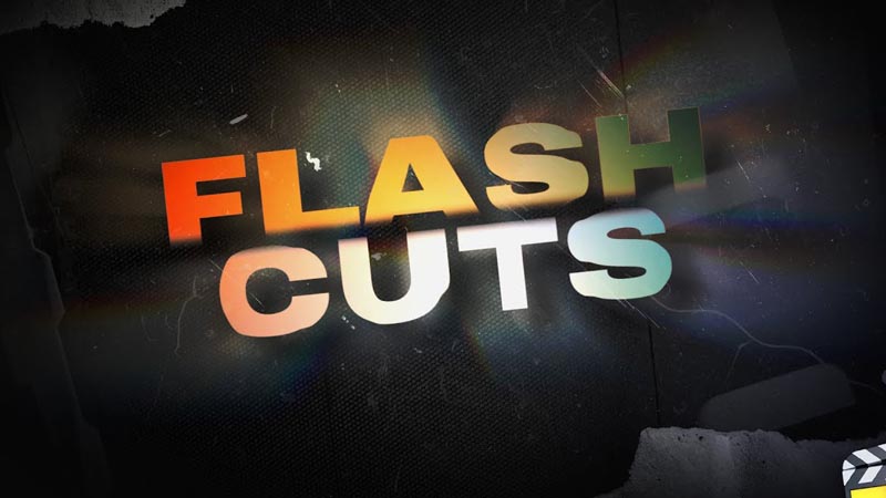 FCPX插件Flash Cuts电影胶片故障撕纸光效平滑视频转场预设50个